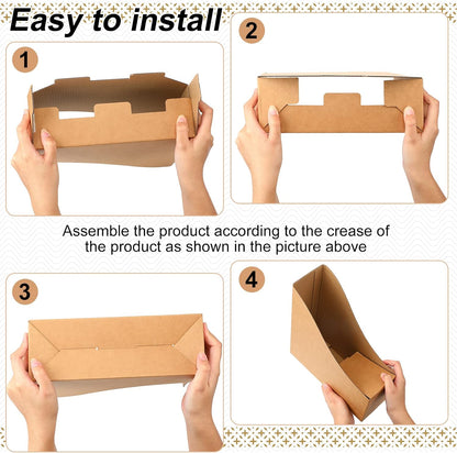 24 Pcs Magazine Files Cardboard Holders,Classic,Black