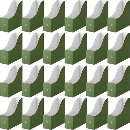 24 Pcs Magazine Files Cardboard Holders,Classic,Black