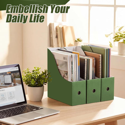 24 Pcs Magazine Files Cardboard Holders,Classic,Black
