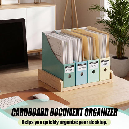 24 Pcs Magazine Files Cardboard Holders,Classic,Black