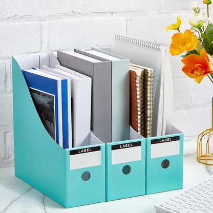 24 Pcs Magazine Files Cardboard Holders,Classic,Black