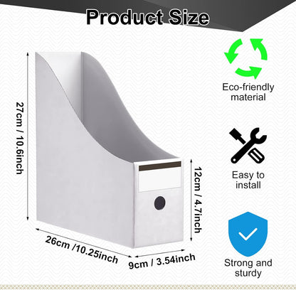 24 Pcs Magazine Files Cardboard Holders,Classic,Black