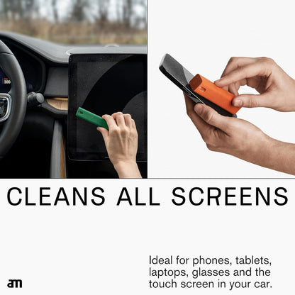 am Mist Screen Cleaner Spray with Microfiber Cloth – Alcohol-Free Pink