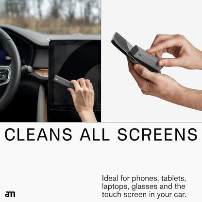 am Mist Screen Cleaner Spray with Microfiber Cloth – Alcohol-Free Pink