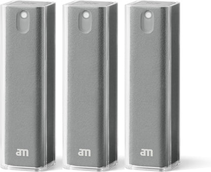 am Mist Screen Cleaner Spray with Microfiber Cloth – Alcohol-Free Pink