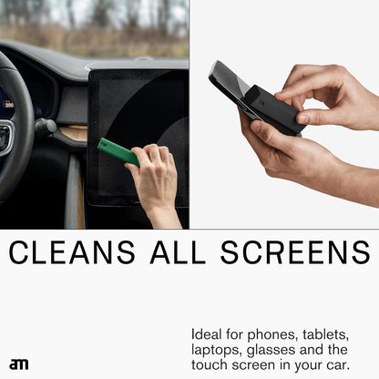 am Mist Screen Cleaner Spray with Microfiber Cloth – Alcohol-Free Pink