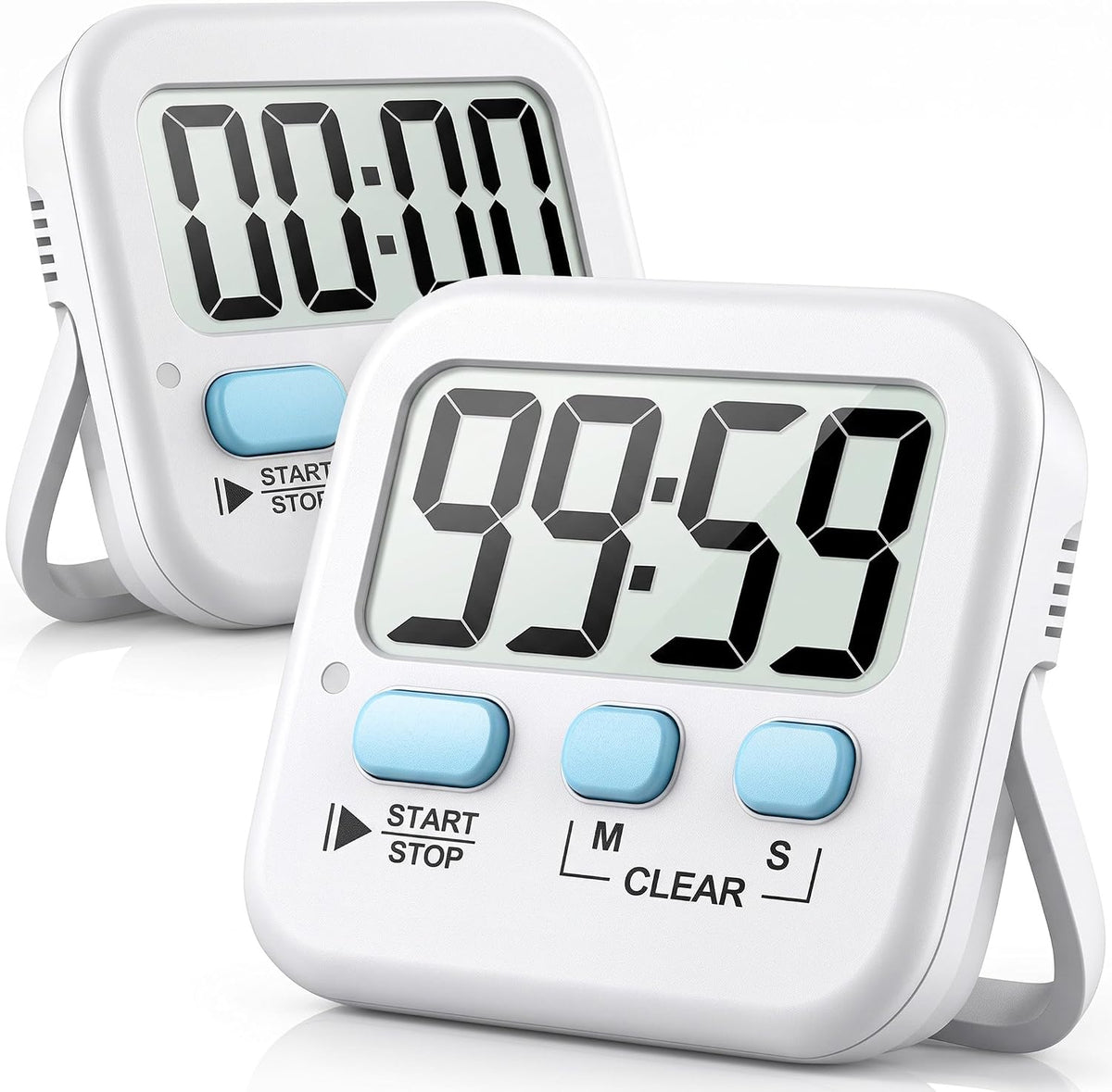 2 Pack Digital Timer for Kids Classroom Kitchen Timers for Cooking