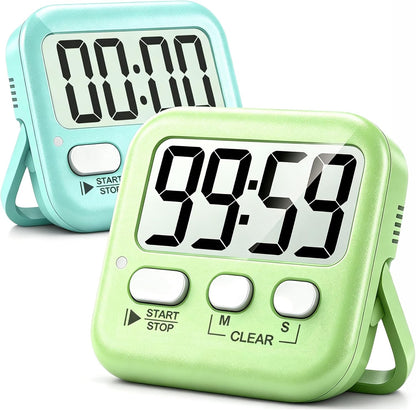 2 Pack Digital Timer for Kids Classroom Kitchen Timers for Cooking