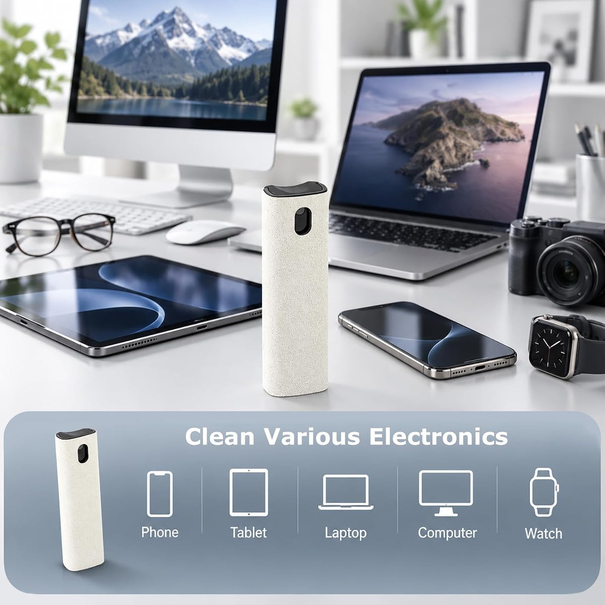 Car Screen Cleaner Spray for Phone iPad Laptop Car Display - Cream