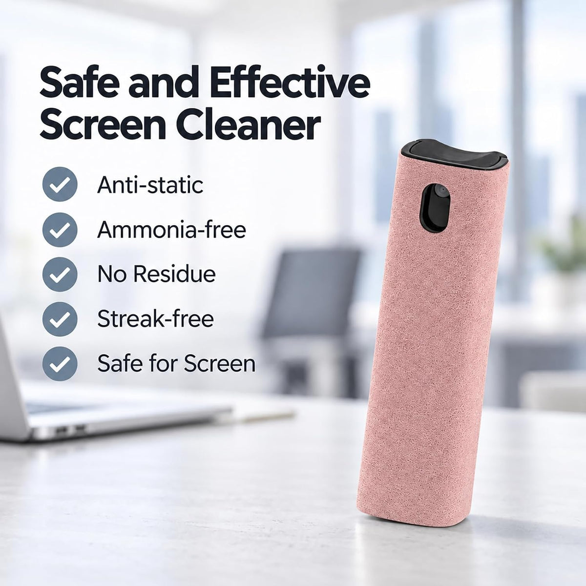 Car Screen Cleaner Spray for Phone iPad Laptop Car Display - Cream