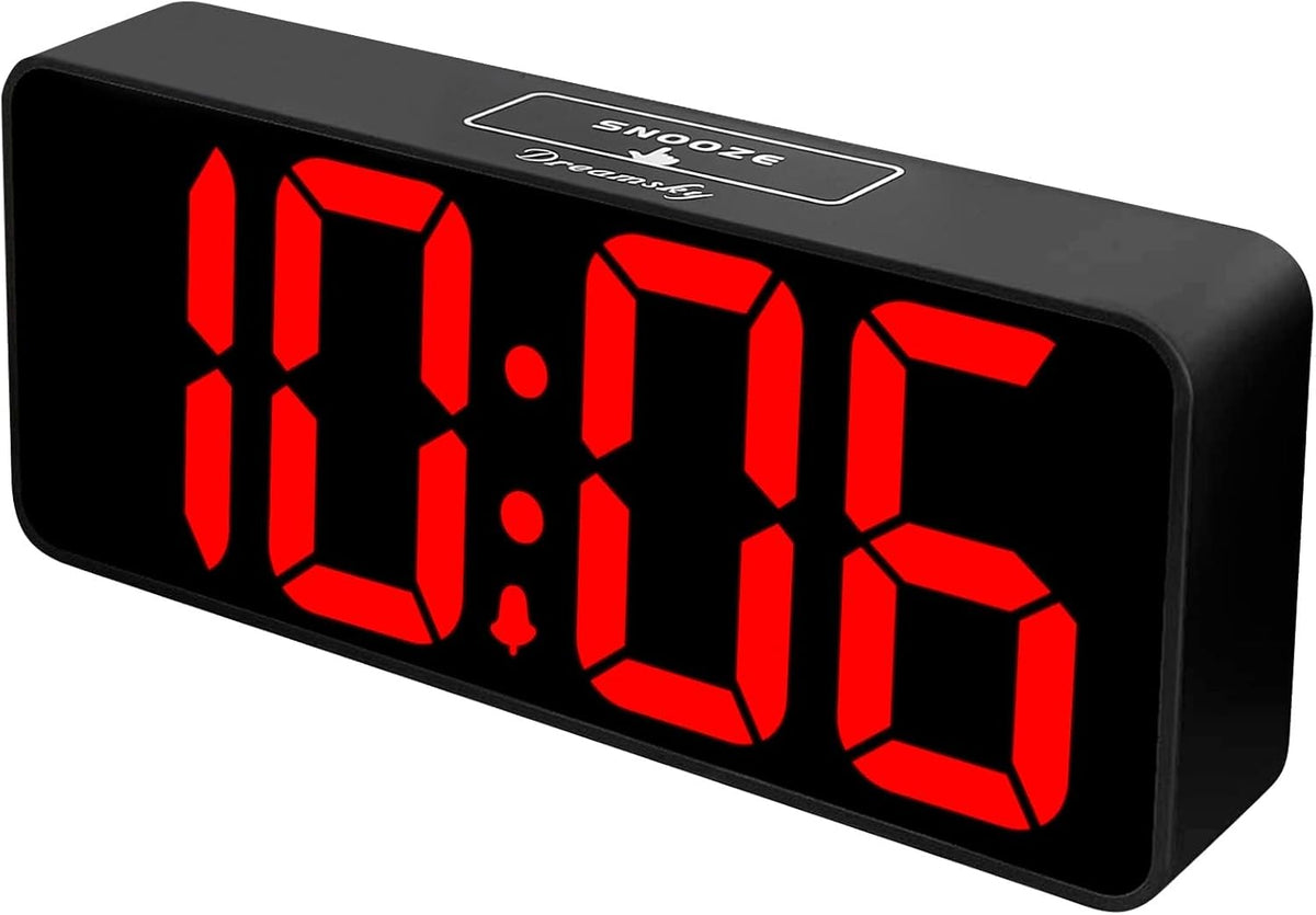 Large Digital Alarm Clock Big Number for Seniors/Visually Impaired