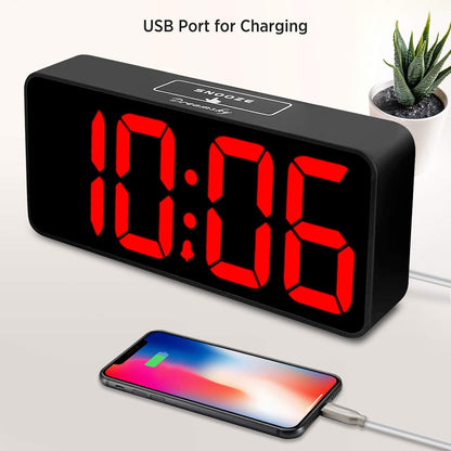 Large Digital Alarm Clock Big Number for Seniors/Visually Impaired