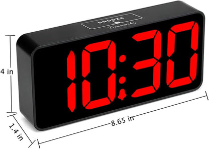 Large Digital Alarm Clock Big Number for Seniors/Visually Impaired
