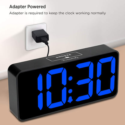 Large Digital Alarm Clock Big Number for Seniors/Visually Impaired