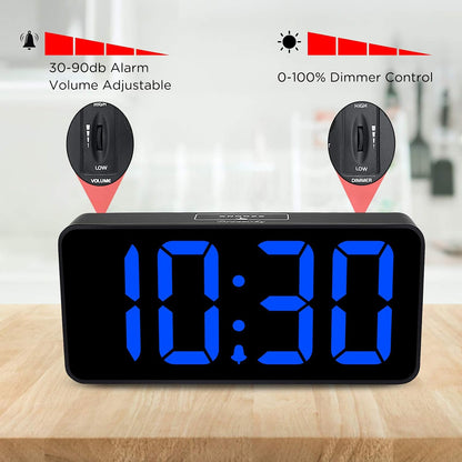 Large Digital Alarm Clock Big Number for Seniors/Visually Impaired