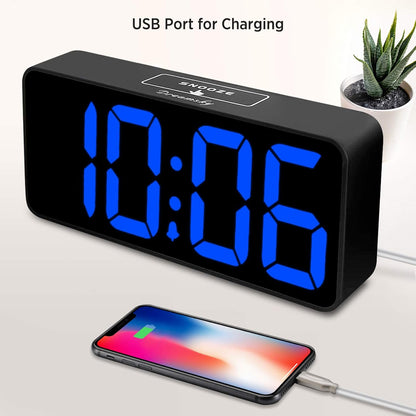 Large Digital Alarm Clock Big Number for Seniors/Visually Impaired