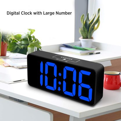 Large Digital Alarm Clock Big Number for Seniors/Visually Impaired