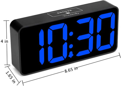 Large Digital Alarm Clock Big Number for Seniors/Visually Impaired