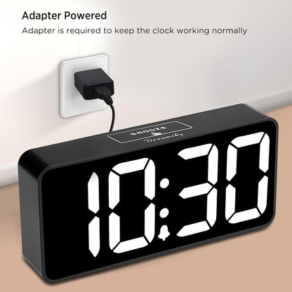 Large Digital Alarm Clock Big Number for Seniors/Visually Impaired