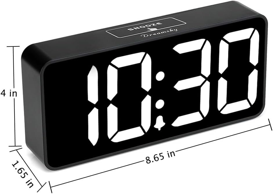 Large Digital Alarm Clock Big Number for Seniors/Visually Impaired
