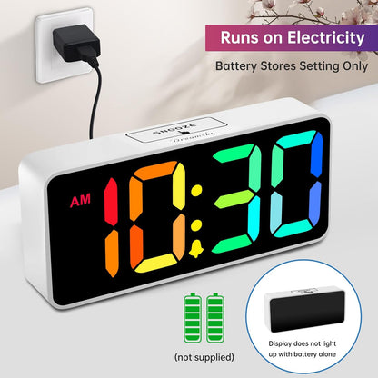 Large Digital Alarm Clock Big Number for Seniors/Visually Impaired