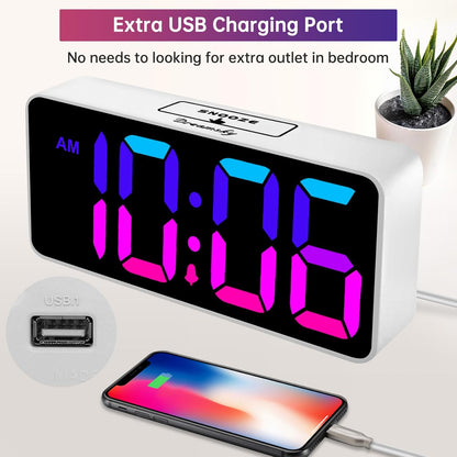 Large Digital Alarm Clock Big Number for Seniors/Visually Impaired