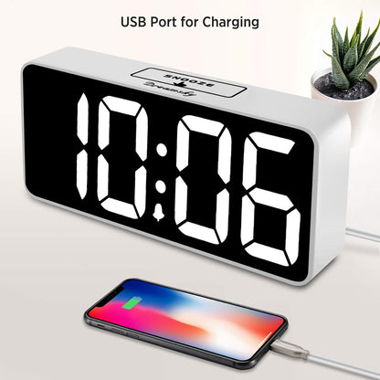 Large Digital Alarm Clock Big Number for Seniors/Visually Impaired