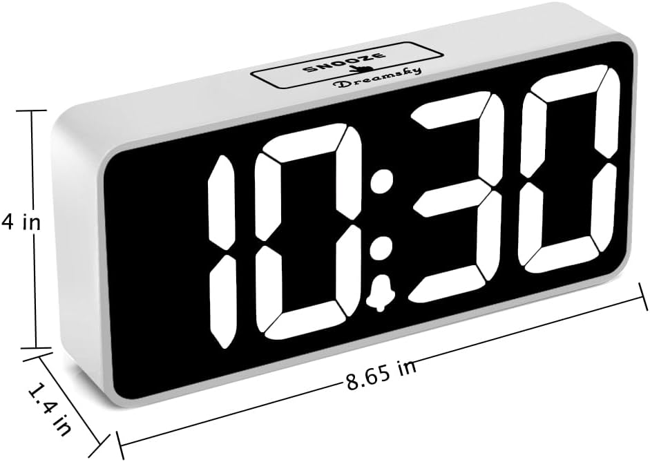 Large Digital Alarm Clock Big Number for Seniors/Visually Impaired