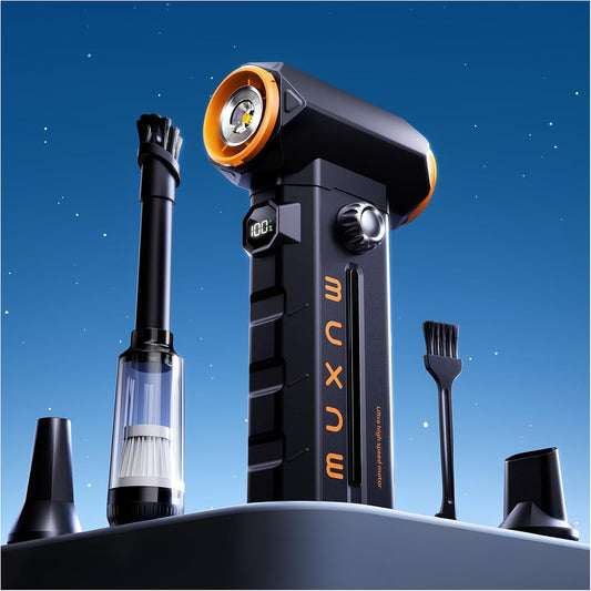Compressed Air Duster & Vacuum 2-in-1, Electric Air Blower