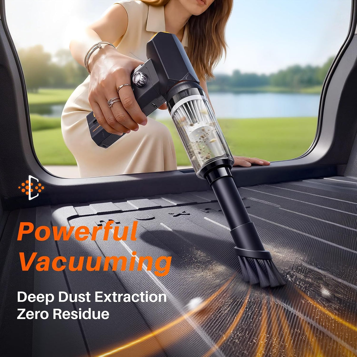 Compressed Air Duster & Vacuum 2-in-1, Electric Air Blower