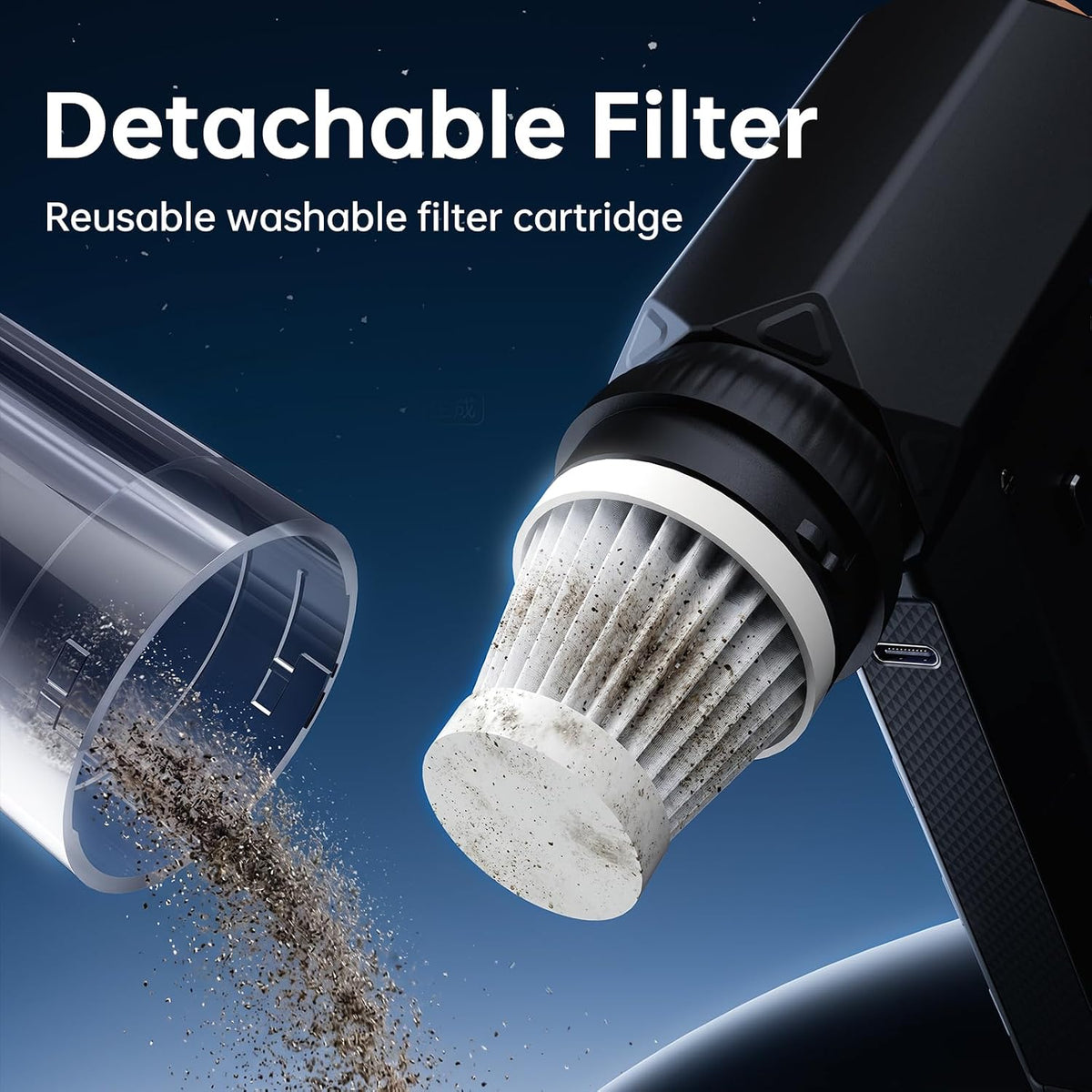 Compressed Air Duster & Vacuum 2-in-1, Electric Air Blower