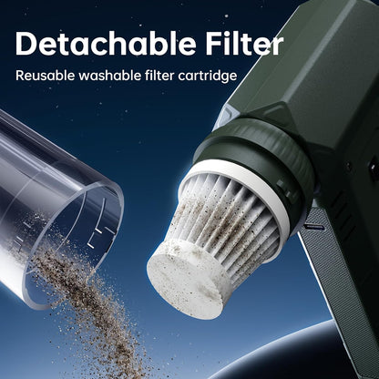Compressed Air Duster & Vacuum 2-in-1, Electric Air Blower