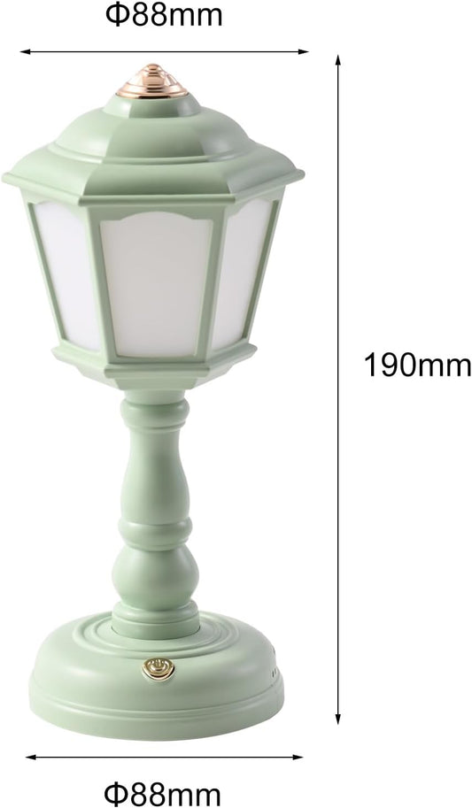 Mini Desk lamp Vintage, LED Desk Lamp Dimmable Table Lamp Reading Lamp with USB Charging Port, Sensitive Control, Eye-Caring Office Lamp,Very Beautiful Decorative Desk lamp (Green)