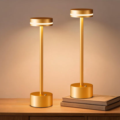 Rechargeable Cordless Table Lamp Silver Touch Control Dimmable