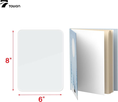 Small Glass Desktop Whiteboard Dry-Erase, Mini Pure Glass Whiteboard Stand