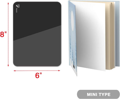 Small Glass Desktop Whiteboard Dry-Erase, Mini Pure Glass Whiteboard Stand