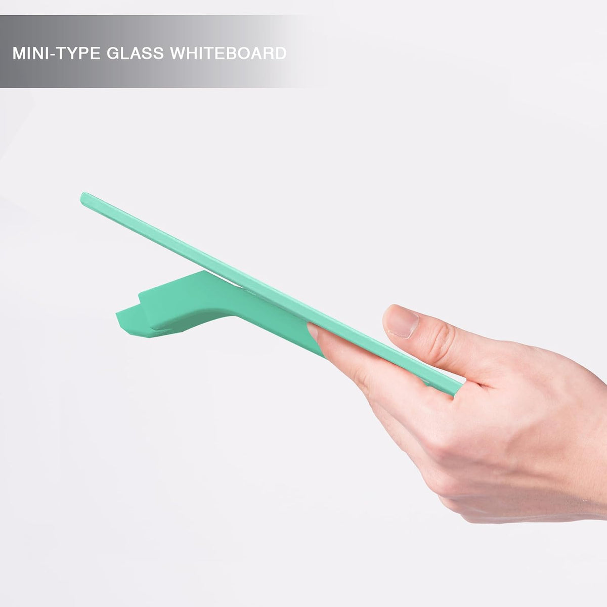 Small Glass Desktop Whiteboard Dry-Erase, Mini Pure Glass Whiteboard Stand