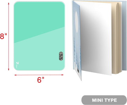 Small Glass Desktop Whiteboard Dry-Erase, Mini Pure Glass Whiteboard Stand