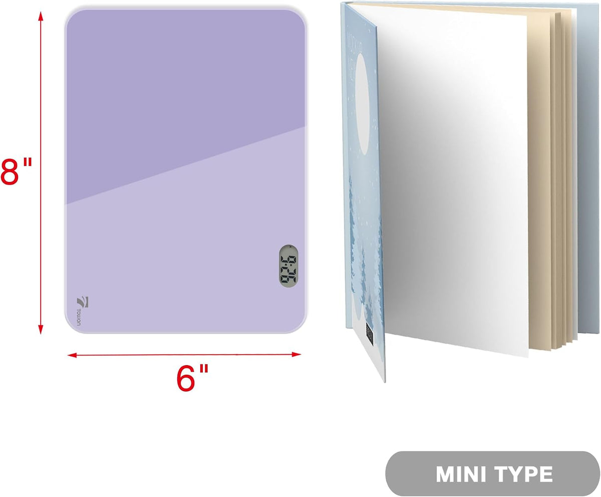 Small Glass Desktop Whiteboard Dry-Erase, Mini Pure Glass Whiteboard Stand