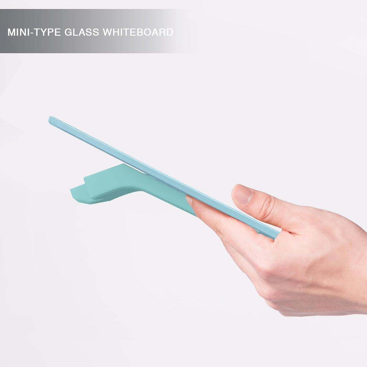 Small Glass Desktop Whiteboard Dry-Erase, Mini Pure Glass Whiteboard Stand