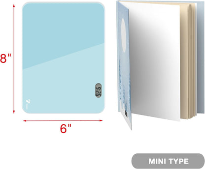 Small Glass Desktop Whiteboard Dry-Erase, Mini Pure Glass Whiteboard Stand