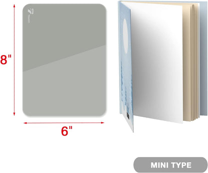 Small Glass Desktop Whiteboard Dry-Erase, Mini Pure Glass Whiteboard Stand