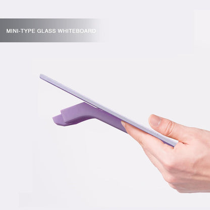 Small Glass Desktop Whiteboard Dry-Erase, Mini Pure Glass Whiteboard Stand