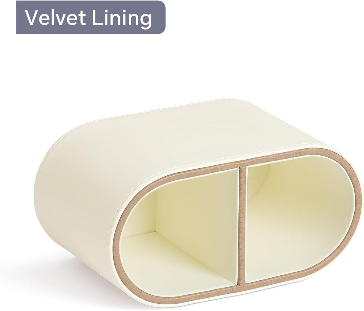 Pen Holder for Desk, Small Remote Control Holder, Beige