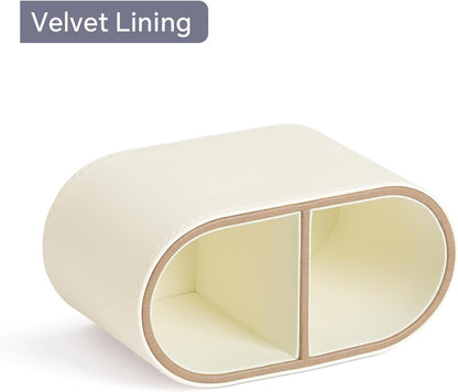 Pen Holder for Desk, Small Remote Control Holder, Beige