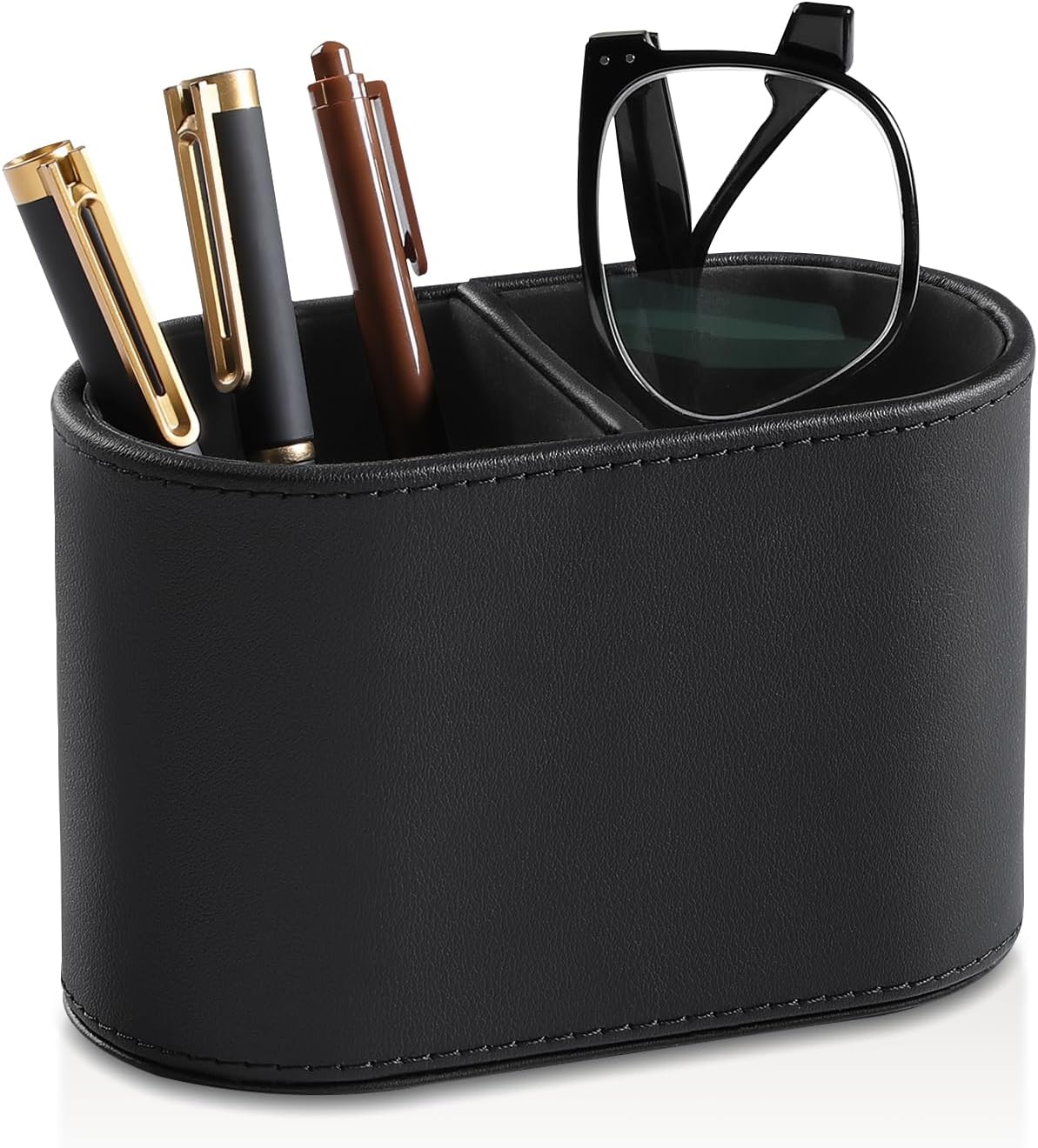 Pen Holder for Desk, Small Remote Control Holder, Beige