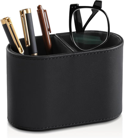 Pen Holder for Desk, Small Remote Control Holder, Beige