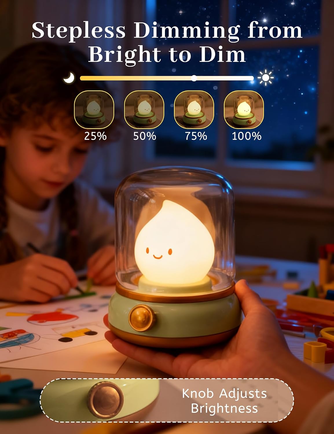 Kids Night Light, Cute Desk Lamp, Holloween Decor