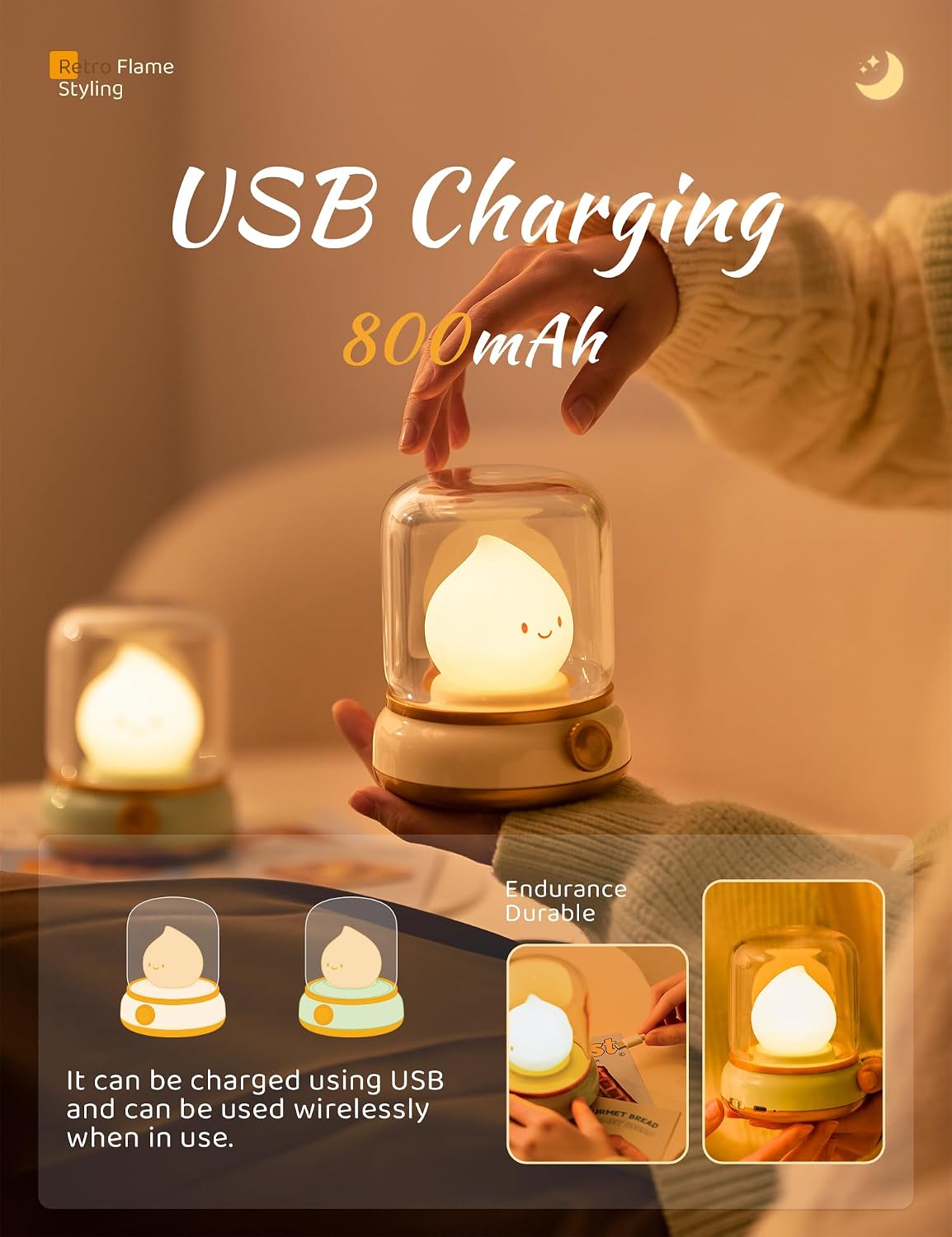 Kids Night Light, Cute Desk Lamp, Holloween Decor