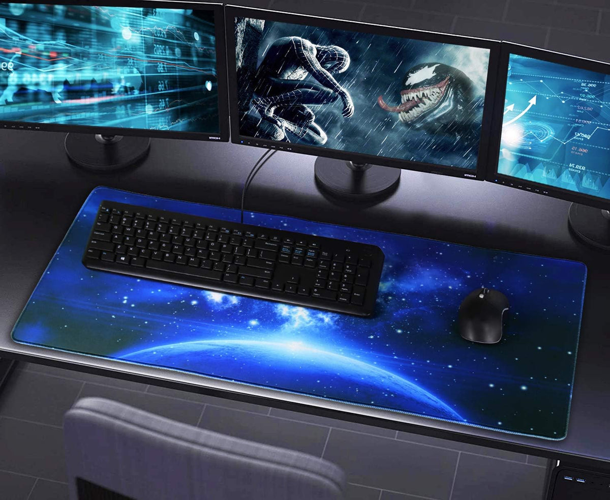 Large Extended Gaming Mouse Pad with Stitched Edges (31.5X15.7In) Mousepad